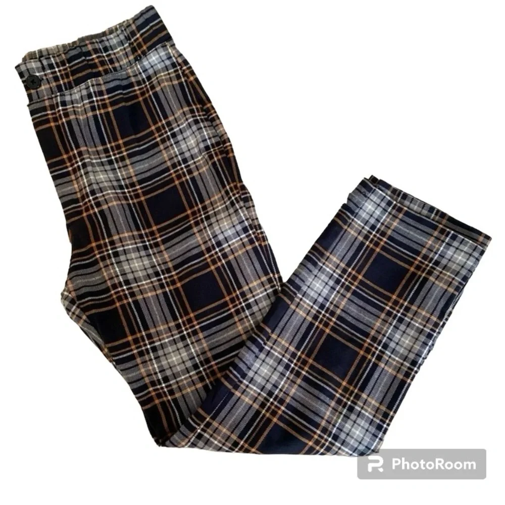 Girls FULL TILT black plaid pants size XL